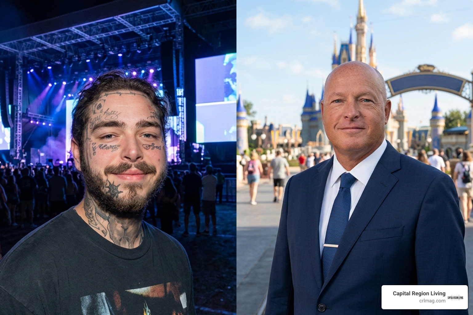 Post Malone and Bob Chapek