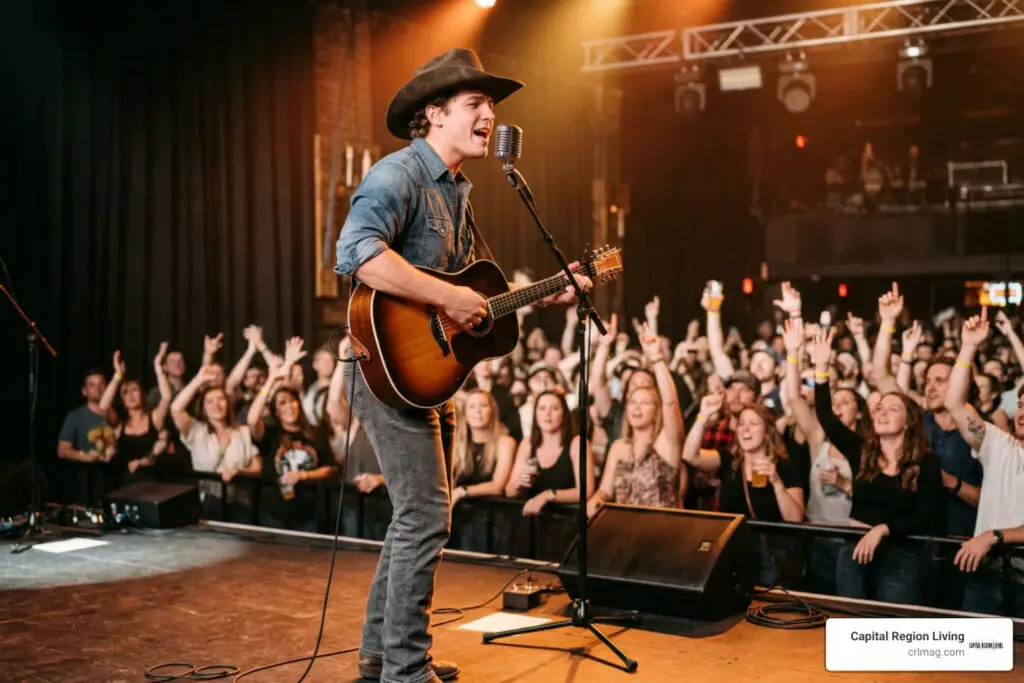 Ty Myers performing live with guitar